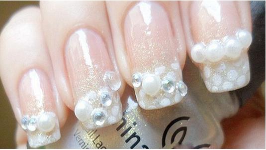 法式美甲图片2017最新款