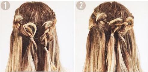 公主头甜美简单编发 公主头甜美简单编发