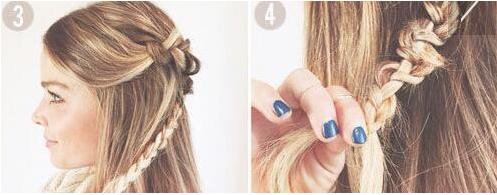 公主头甜美简单编发