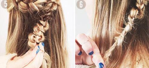 公主头甜美简单编发