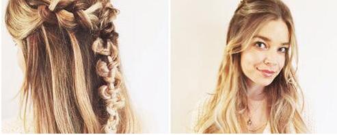 公主头甜美简单编发