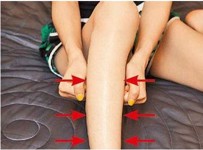 按摩瘦腿的最快方法