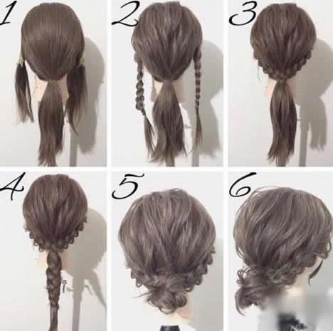 怎样扎头发好看图解