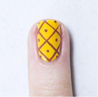 水果美甲图片教程