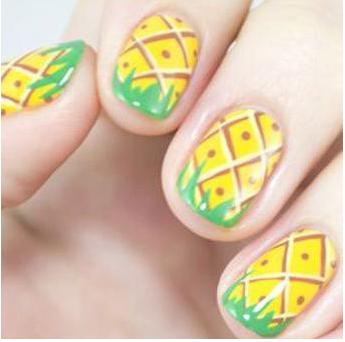 水果美甲图片教程