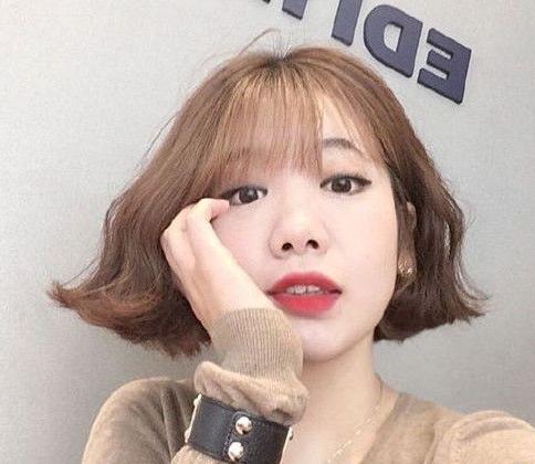 2017韩国空气刘海发型短发