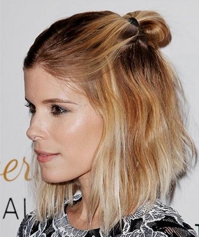 尴尬长度的头发怎么扎