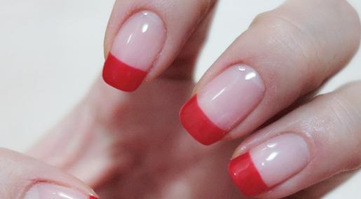 爱心法式美甲教程