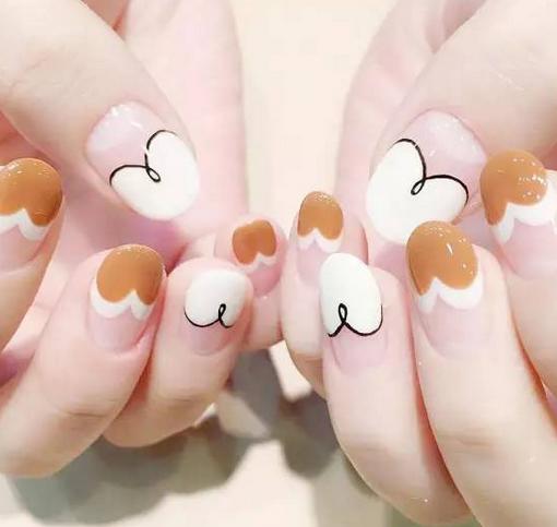 小胖手适合的美甲图片