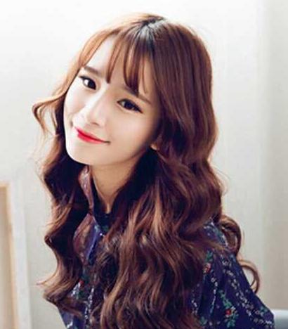 水波纹发型图片中长发