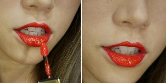 光疗唇的画法步骤