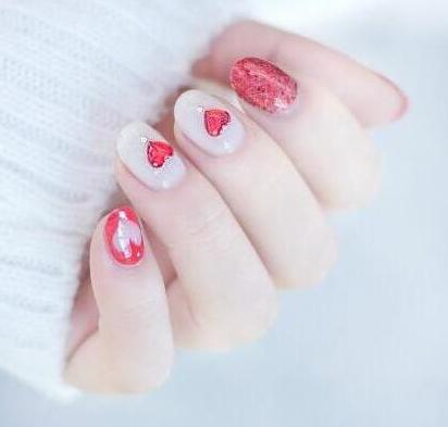 爱心美甲教程图解 爱心美甲教程图解