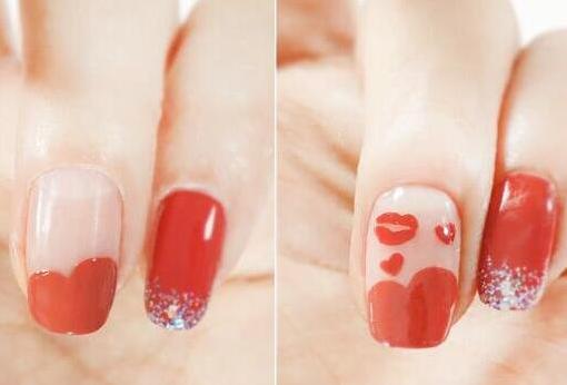 唇印美甲教程及步骤图解