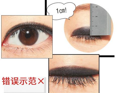 单眼皮怎么画眼线
