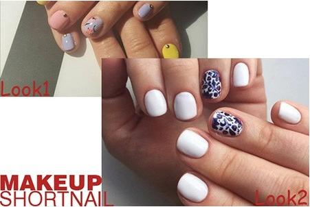 短指甲美甲教程