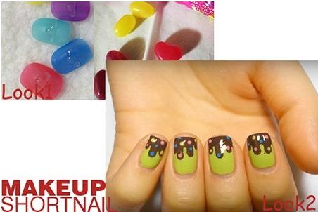 短指甲美甲教程