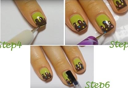 短指甲美甲教程