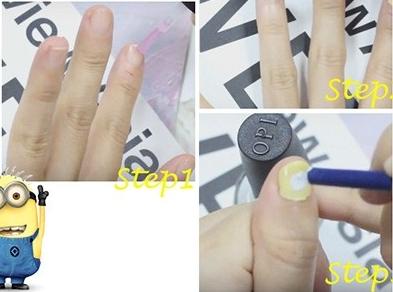 短指甲美甲教程 短指甲美甲教程