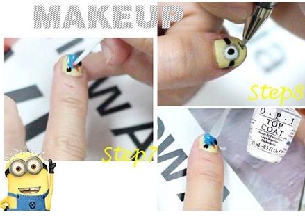 短指甲美甲教程