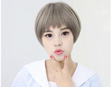 眉上刘海发型图片