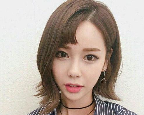 发尾外翘发型图片