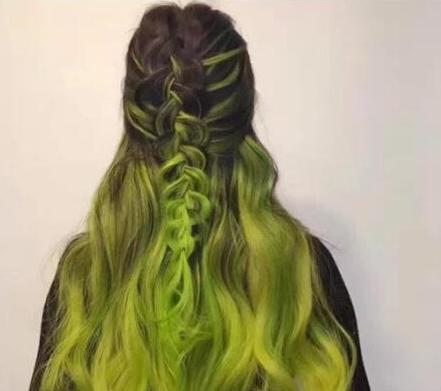 波西米亚风长发染发