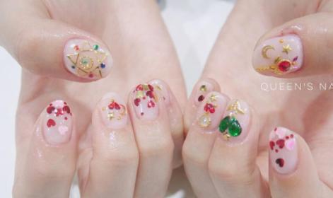 最新美甲图片2017韩国