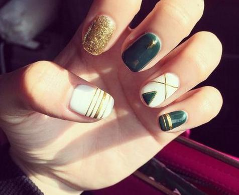 2017适合夏天的美甲图片