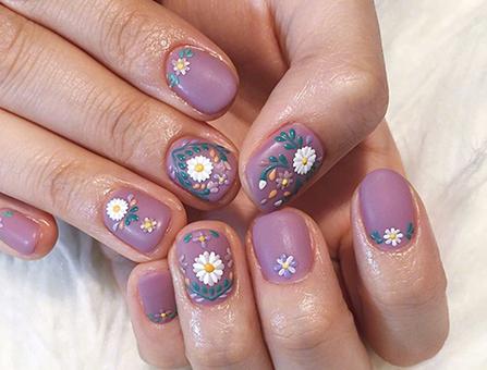 美甲图案简单大方2017