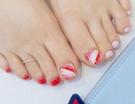 夏季脚趾甲美甲图片大全