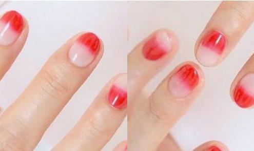 2017短款法式美甲图片