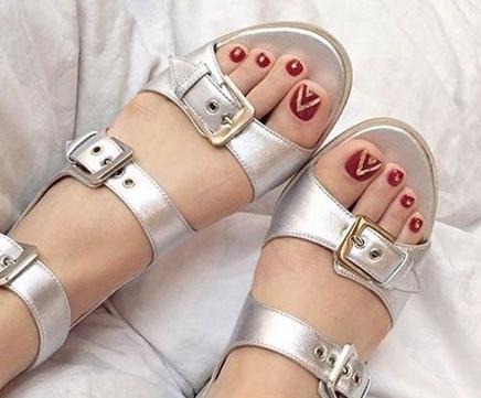 2017最新美甲脚甲图片