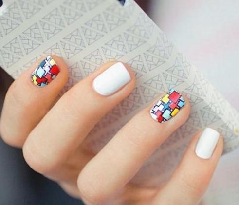 夏天美甲图片2017