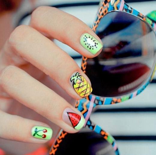 夏天美甲图片2017