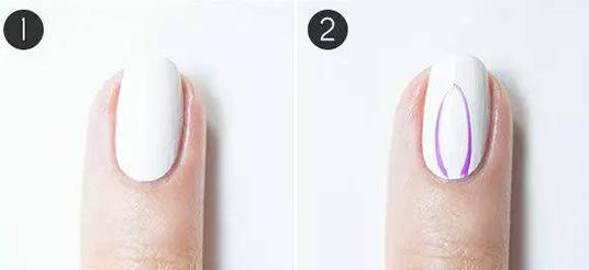 素雅花朵美甲教程 素雅花朵美甲教程