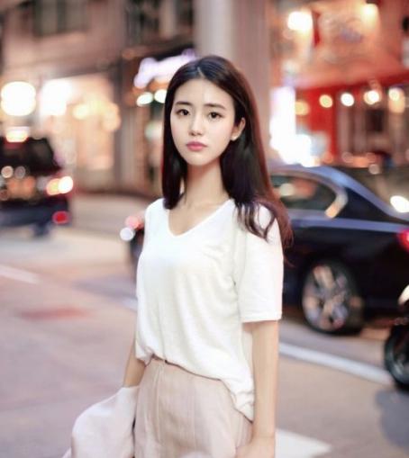 清新中长发发型图片