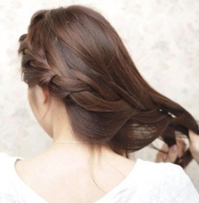 侧编发发型教程图解