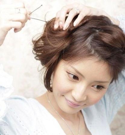 侧编发发型教程图解