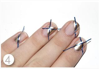 几何美甲教程步骤图解