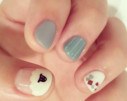 短指甲美甲小清新2017 短指甲美甲小清新2017