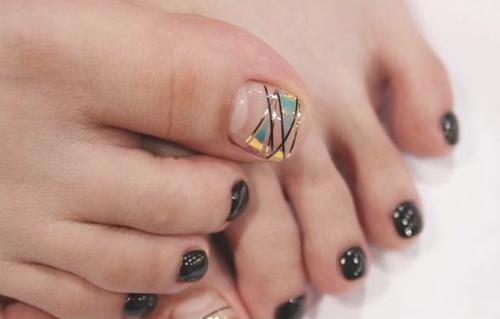 韩国脚美甲图片 韩国脚美甲图片