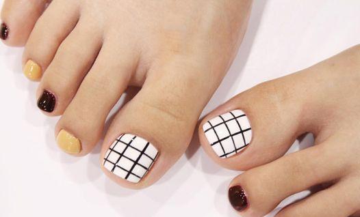 韩国脚美甲图片 韩国脚美甲图片