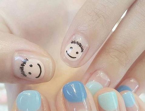 韩国可爱美甲图片