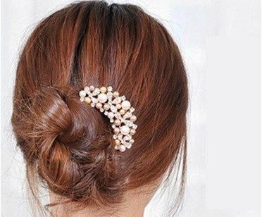 丸子头的简单扎法