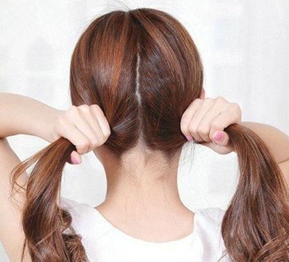 丸子头的简单扎法