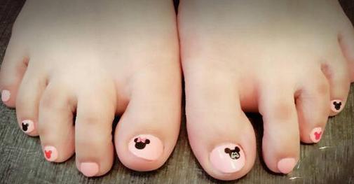 夏季美甲脚图片大全