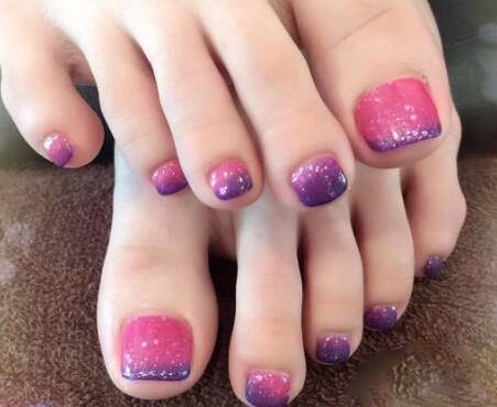 夏季美甲脚图片大全