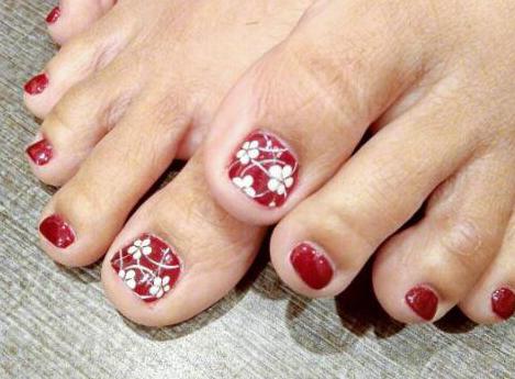 夏季美甲脚图片大全