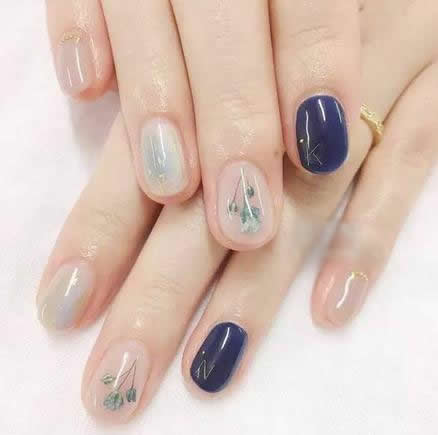 小清新干花美甲