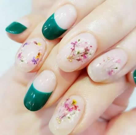 小清新干花美甲